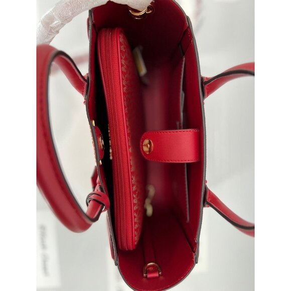 Michael Kors satchel kali medium ipad case tote shoulder bag chili pale gold - Picture 9 of 12